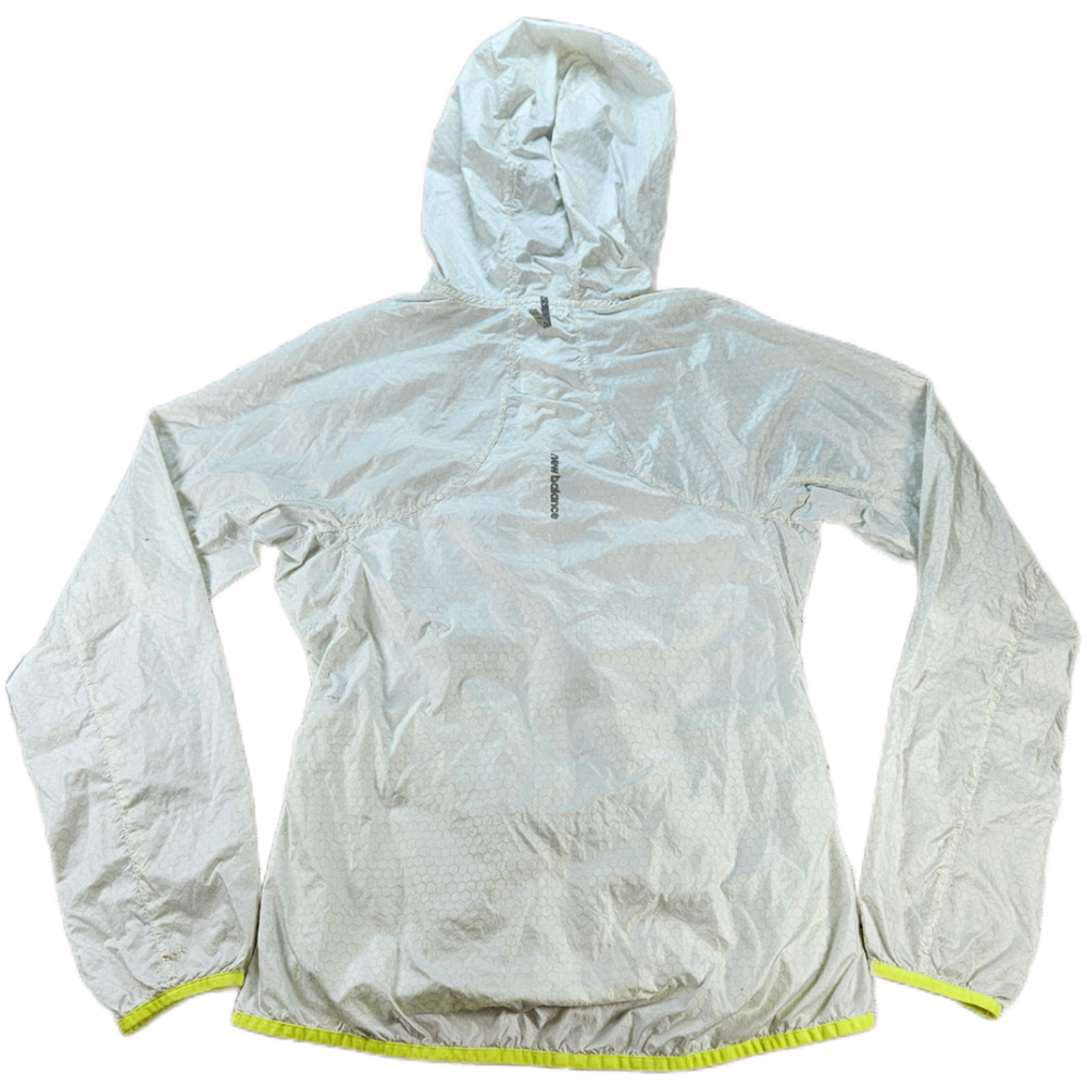 New Balance Activewear Running Jacket Women's S Light Gray Hooded Windbreaker - Picture 6 of 6